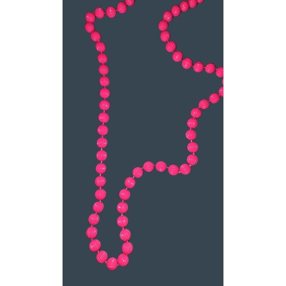 1960s Mid Mod Gorgeous Pink Beaded Necklace Sara Coventry Vintage Retro - Picture 8 of 12